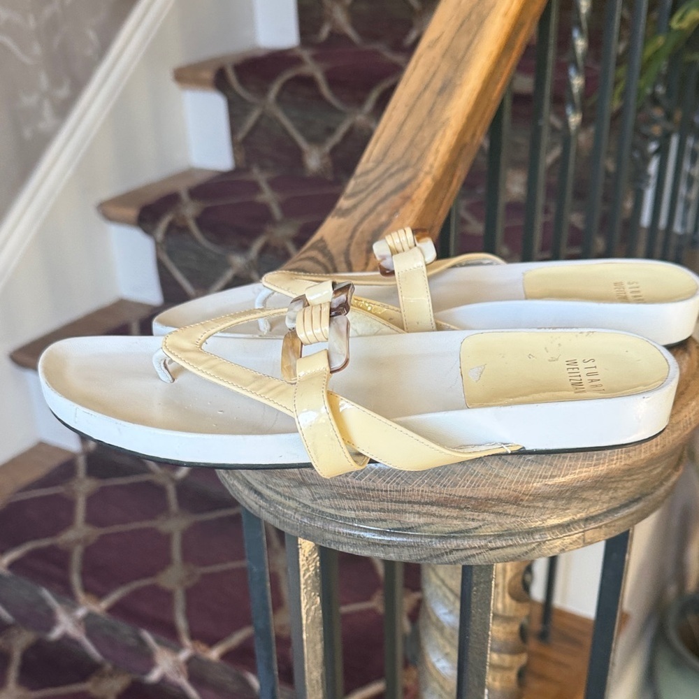STUART WEITZMAN ladies, summer sandal, preowned good condition size 7 1/2 - Picture 3 of 8